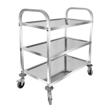 Stainless Steel Mobile Food Service Cart - Best Selling 2/3/4 Tier Detachable Trolley
