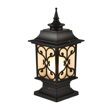 Vintage Solar Bollard Lamp for Outdoor Security and Landscape Lighting
