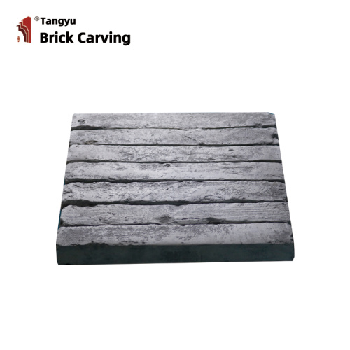 Linear Brick Carving imitation old gray brick sliced floor tiles Supplier