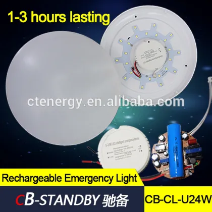 Battery led emergency ceiling light rechargeable lighting lamp