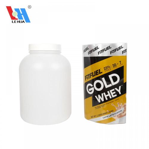  Protein Milk Bottle Shrink Sleeve Label Custom PVC Heat Shrink Label For Protein Bucket Factory