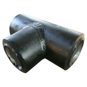 Cold forged ASME A234WPB/A420 1/4''--56'' carbon steel equal tee,carbon steel equal tee sch40