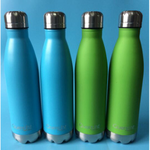 Eco friendly Green Stainless Metal Water Sport Bottles