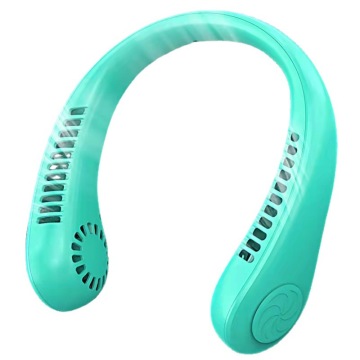 Portable USB Charging Bladeless Hanging Neck Fan 2000mAh