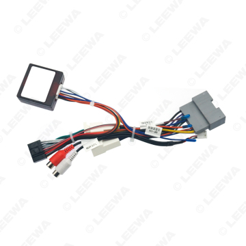 Car Audio Wiring Harness with CANBUS Box for Jeep Wrangler 08-10 Aftermarket 16pin Stereo Installation Wire Adapter
