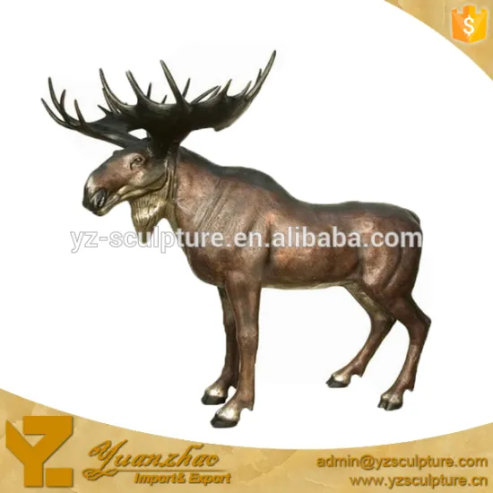 life size garden decoration bronze deer statue