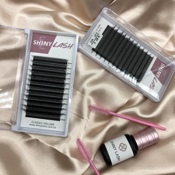 Wholesale W V Y Shape 3D-8D Individual W Weave Clover Eyelash Extensions for Private Label