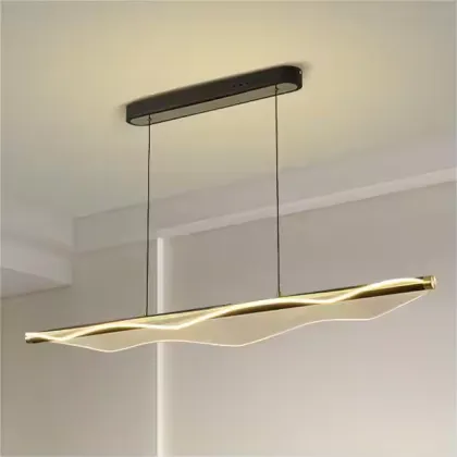 Big Wave Designer Creative Restaurant Bar Acrylic LED Pendant Light