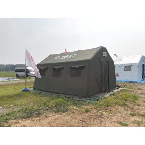 Green Medical Tents for Health Care Green Oxford Inflatable Medical Tents Factory