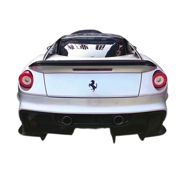 Custom Ferrari 599 GTB Upgrades: Vorsteiner Style Carbon Fiber Rear Spoiler Wing