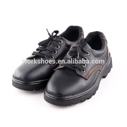 Custom Made Flat Lace Up Comfortable Steel Toe Men Safety Shoes