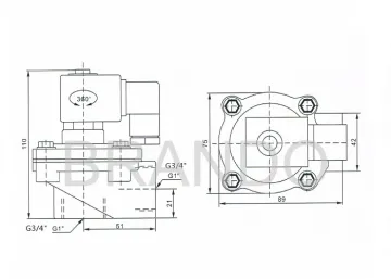 1'' Asco SCG353A044 High Quality Pulse Jet Valve