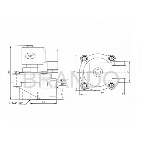 1 &#39;&#39; Asco SCG353A044高品質パルスジェットバルブ