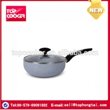 New popular aluminium marble coating wok