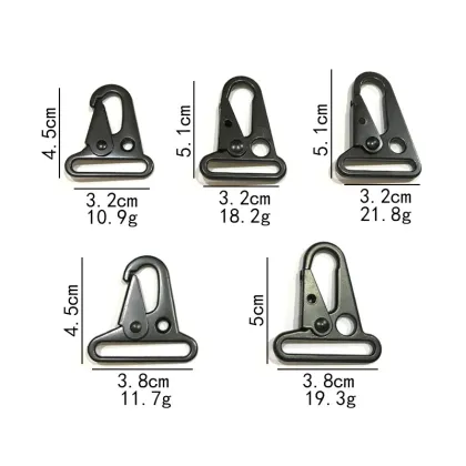 Wholesale Matt Black Hawk Metal Zinc Alloy Backpack with Bird Mouth Buckle for Outdoor Activities