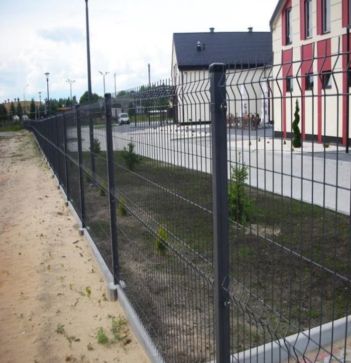 Maison extérieure décorative métal 3D clôture incurvée de flexion