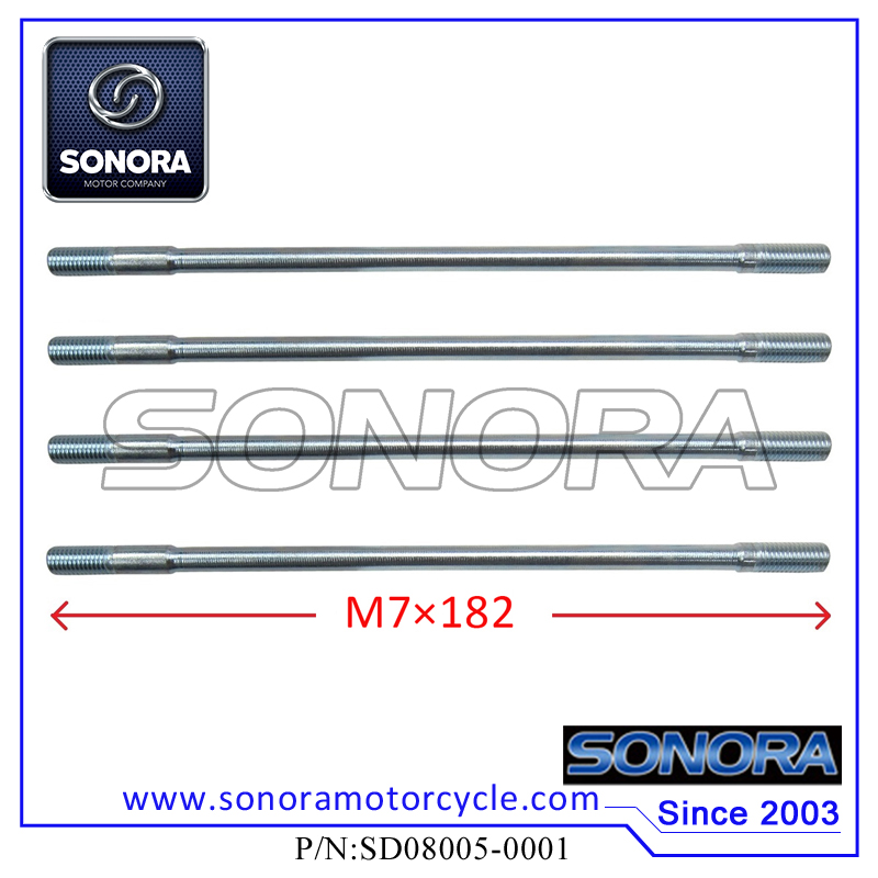 SD08005-0001 Cylinder Head Long Studs(M7×182)