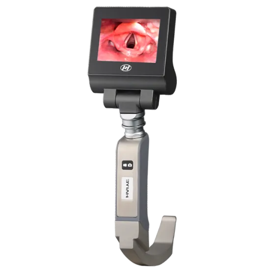 High Resolution Reusable Video Laryngoscope with Touchscreen and 6 Blades
