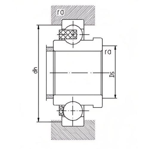 带密封圈的宽内圈轴承