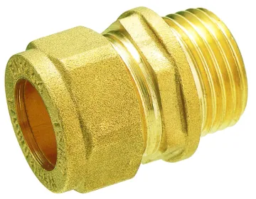 Forged Brass Straight Compression Male Coupler Fittings