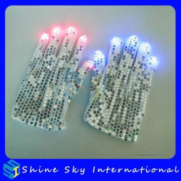 2014 Promotional Palm Led Gloves Light Up Different Color