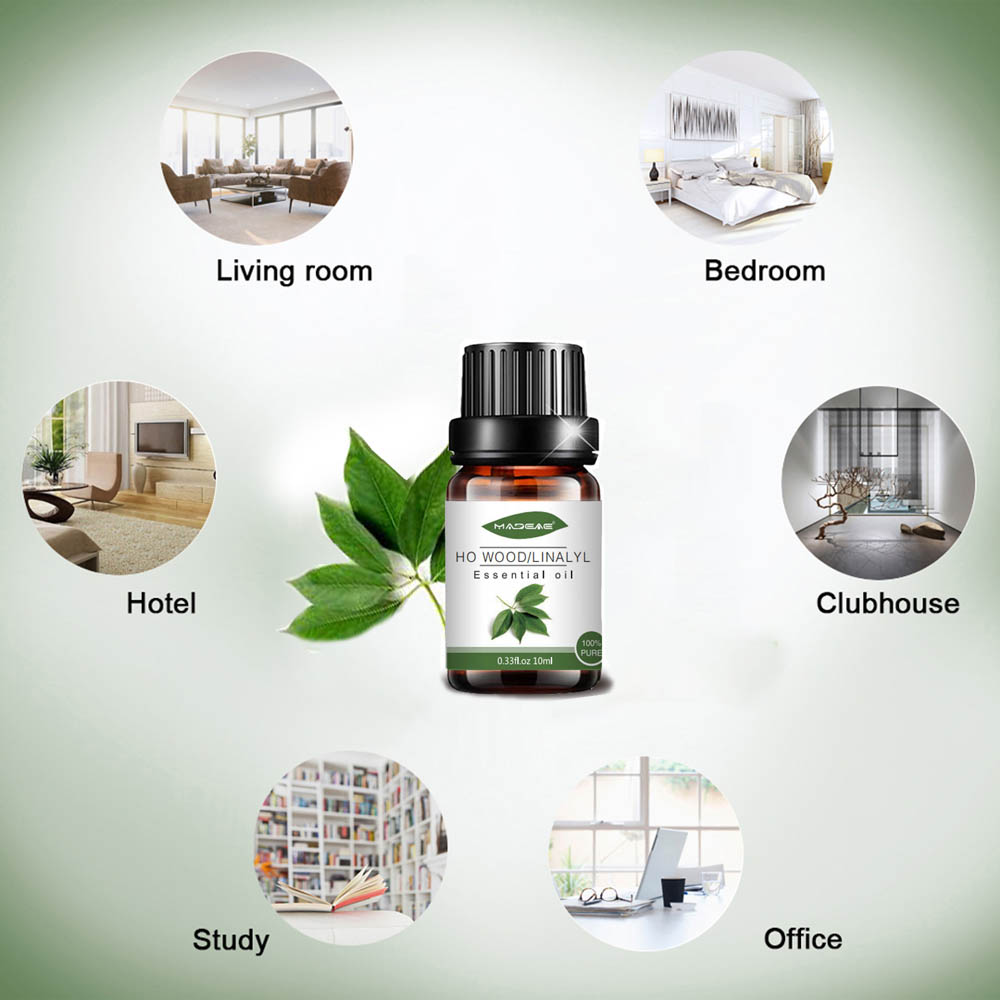 Organic ho wood/linalyl essential oil for aroma difusser