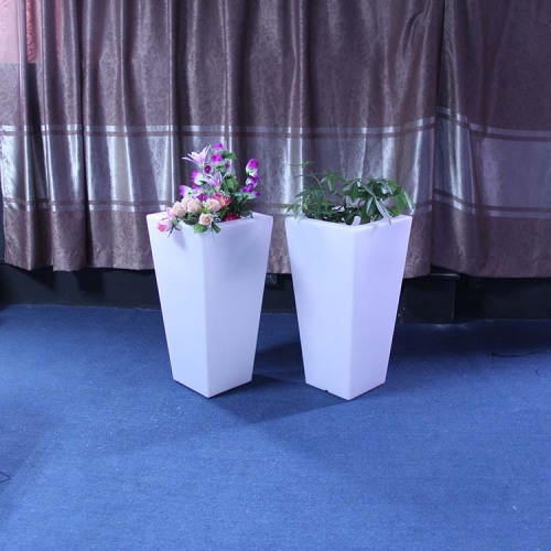 Outdoor Decoration Garden Light Up Led Flower Pots