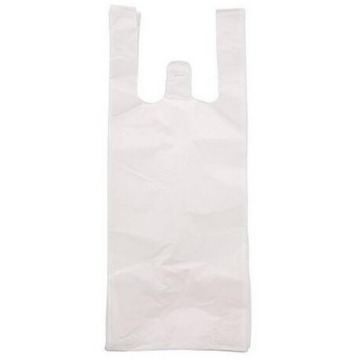 Large Gusset Size Customized Printed Logo Corn Starch Carry out Biodegradable Compostable Grocery T Shirt Bag for Restaurant