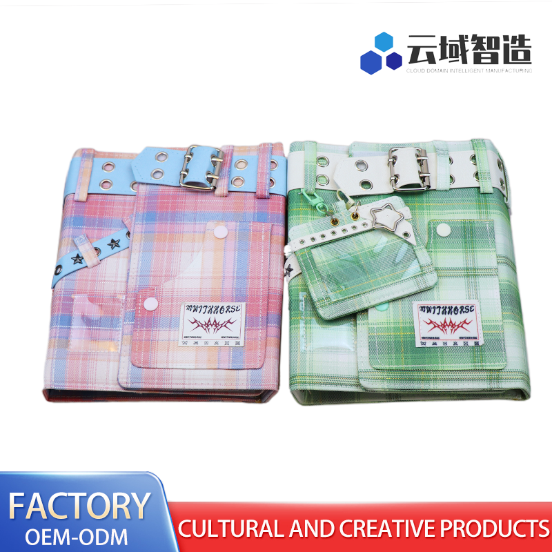 Livro de armazenamento estilo cowboy com páginas internas pautadas