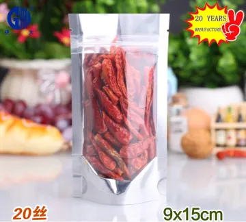 custom plastic stand up ziplock food bag