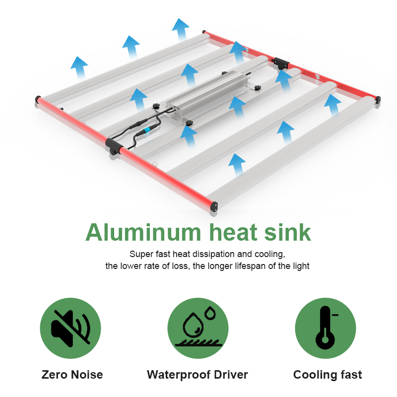 650W Grow Light Bar Samsung LM301B para Greenhouse