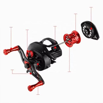 Newbilility BB BB CARBON CARRO CARRO con relación de marcha 7.1: 1 y carrete de pesca con cebos lisos NMB