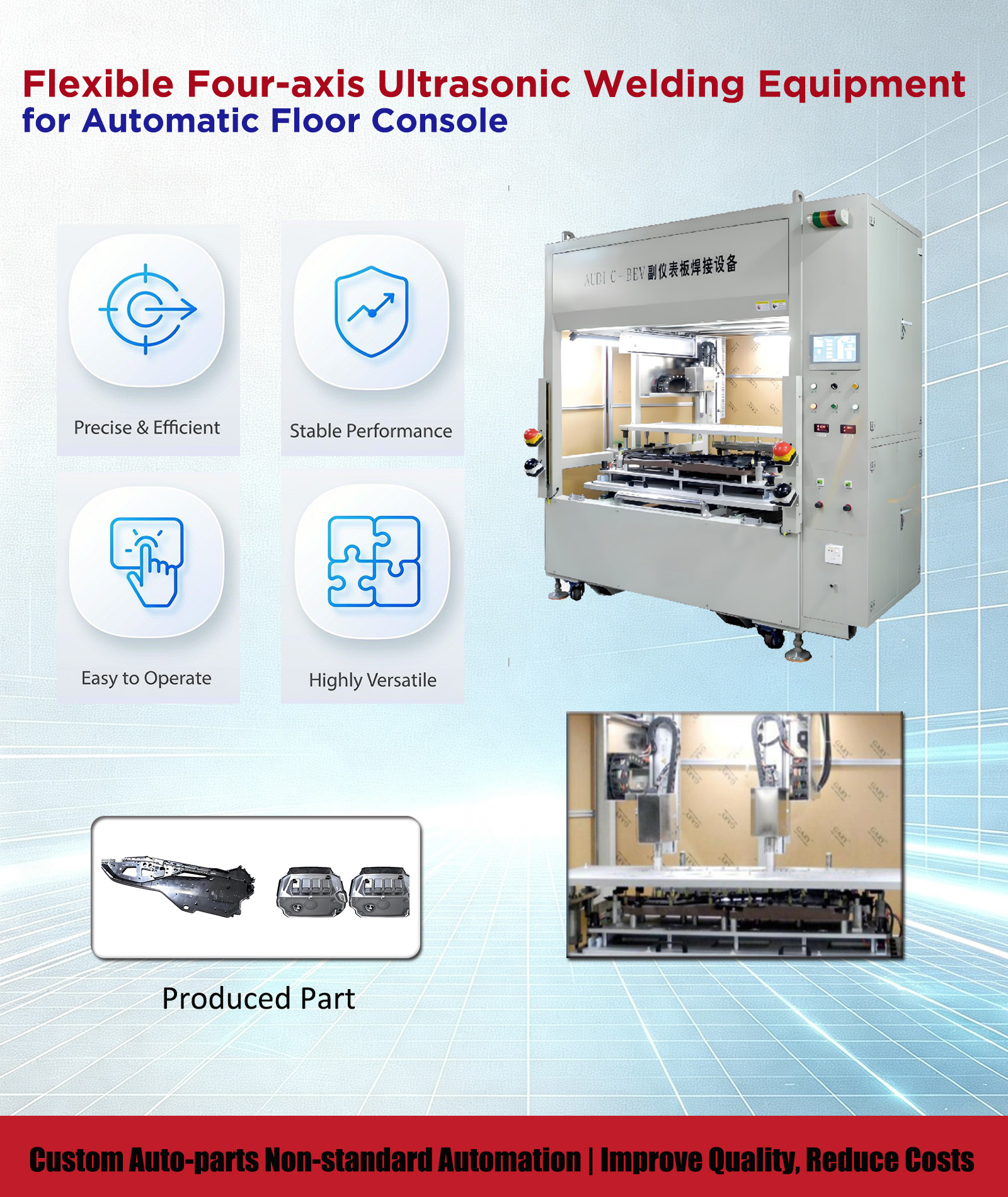 Flexible Four‑axis Ultrasonic Welding Equipme