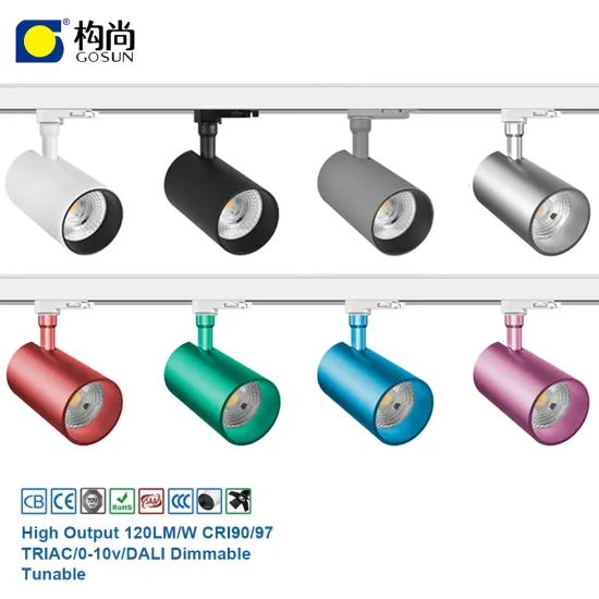 30W Flicker-Free Smart LED Track Spotlight for Malls