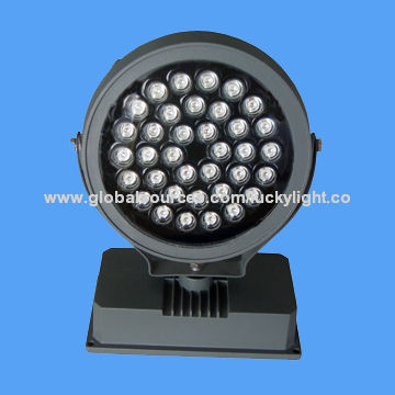 36W LED High-power LED Floodlight with Aluminum Alloy Body and PMMA/Glass Diffuser