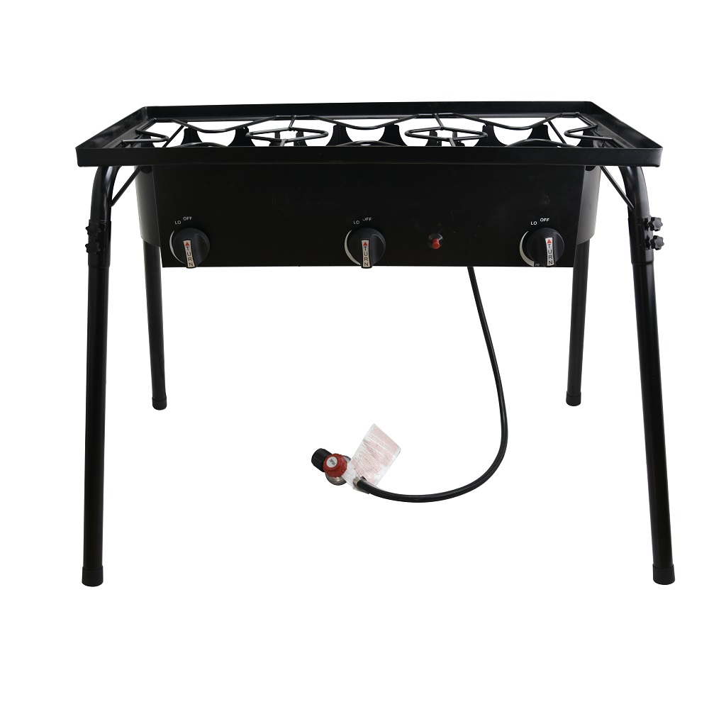 Auto Ignition Three Propane Burner Stove Stand