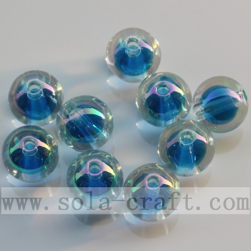 Koreanische Art Regenbogenfarbe Runde AB Perle in Perlen