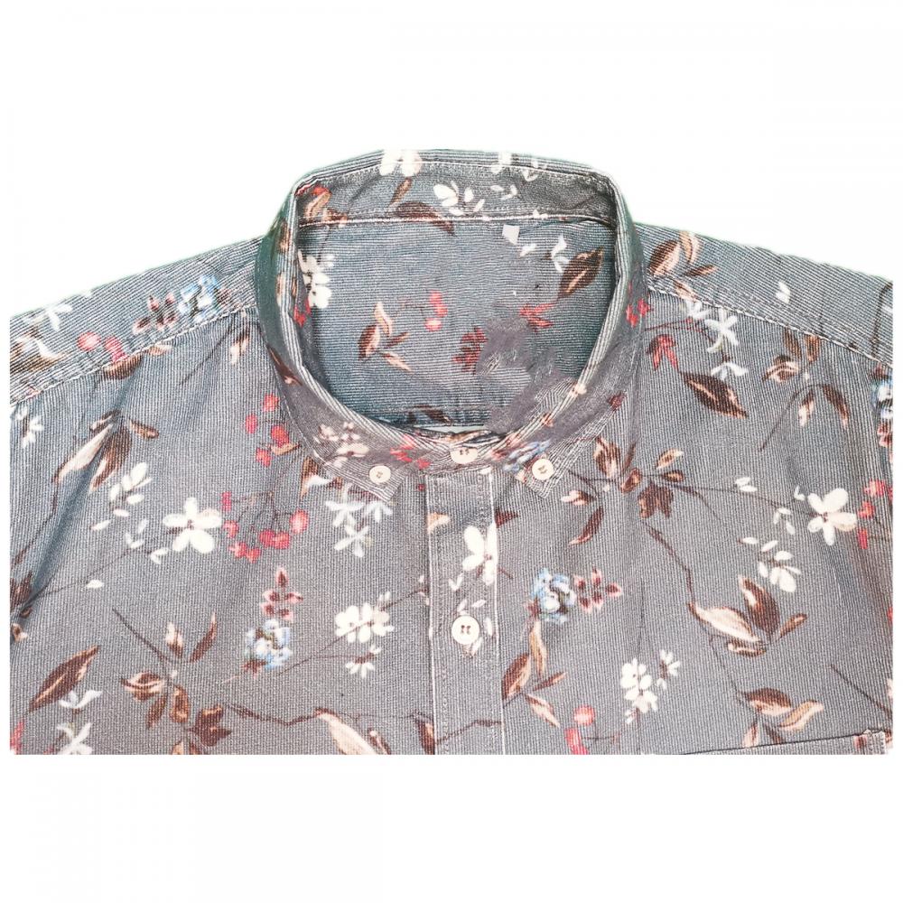 Print Corduroy Shirt