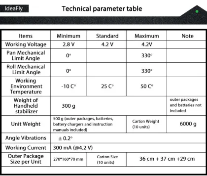 Handheld Gimbal Minimalistic Stabilizer With GoPro Adapter