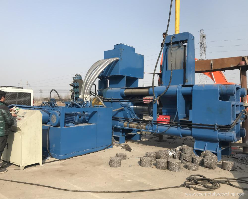 CE Horizontal Automatic Steel Turnings Briquette Machine