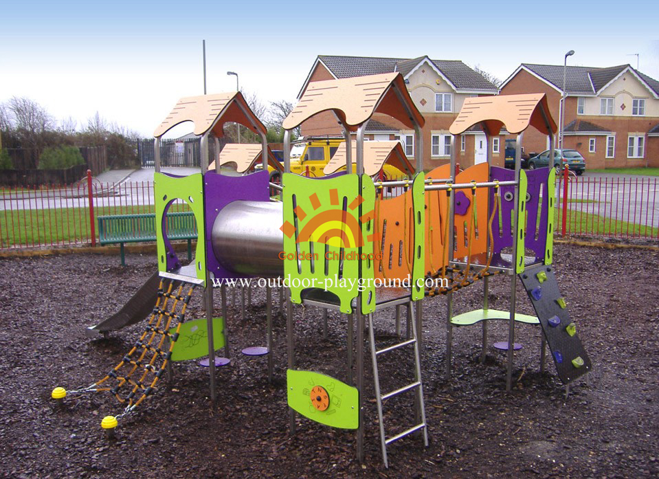 outdoor climbing play structure