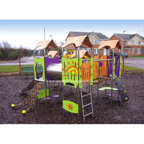 playground children slide outdoor kids play equipment