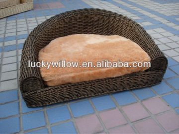 wicker dog basket
