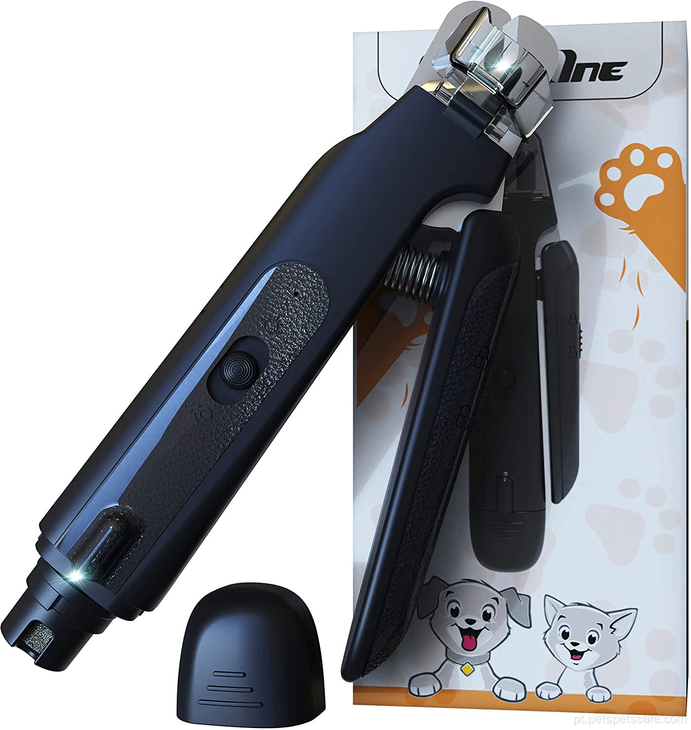 PET Durável USB Recharge Unh Nail Clipper Grinder