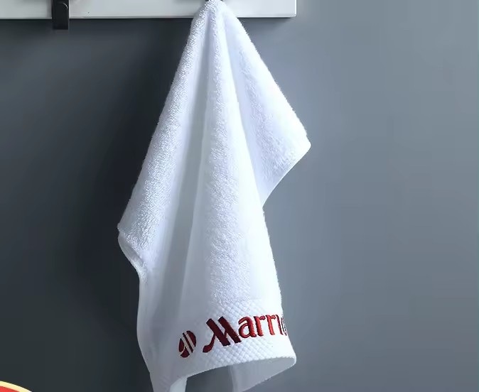 microfiber hotel dobby border face towel