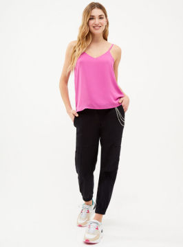 Top de tirantes rosa para mujer