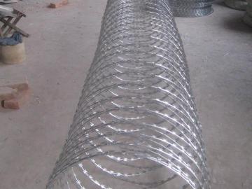 Cross Coil Galvanized Razor Barbed Wire