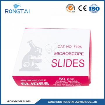 Diapositivas de microscopio de vidrio médico 7105