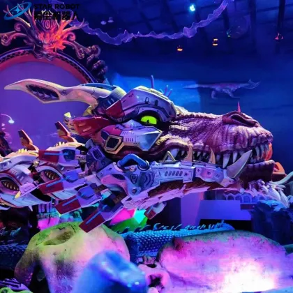 Simulation Dragon Model for Mech Immersive Exhibition