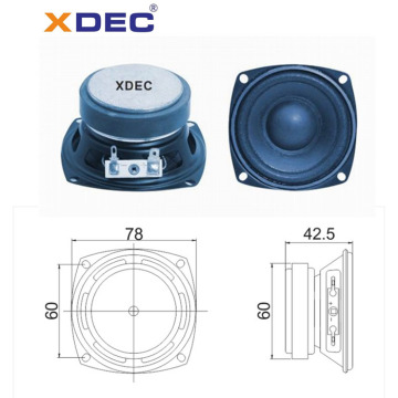 Bunyi bagus 78mm ferit magnet speaker 15W 4ohm